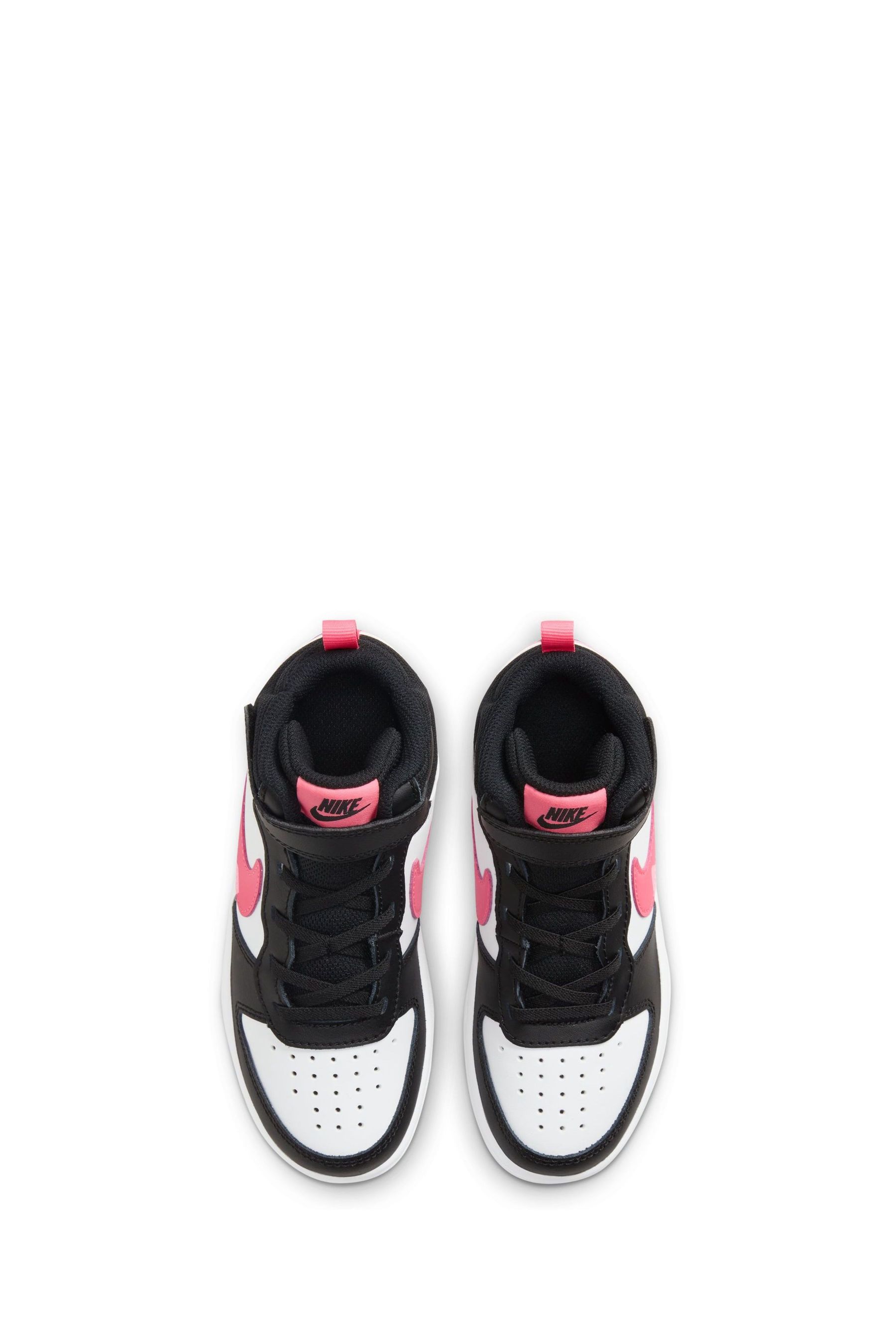 Buy Nike Black Pink Junior Court Borough Mid Trainers from Next Germany