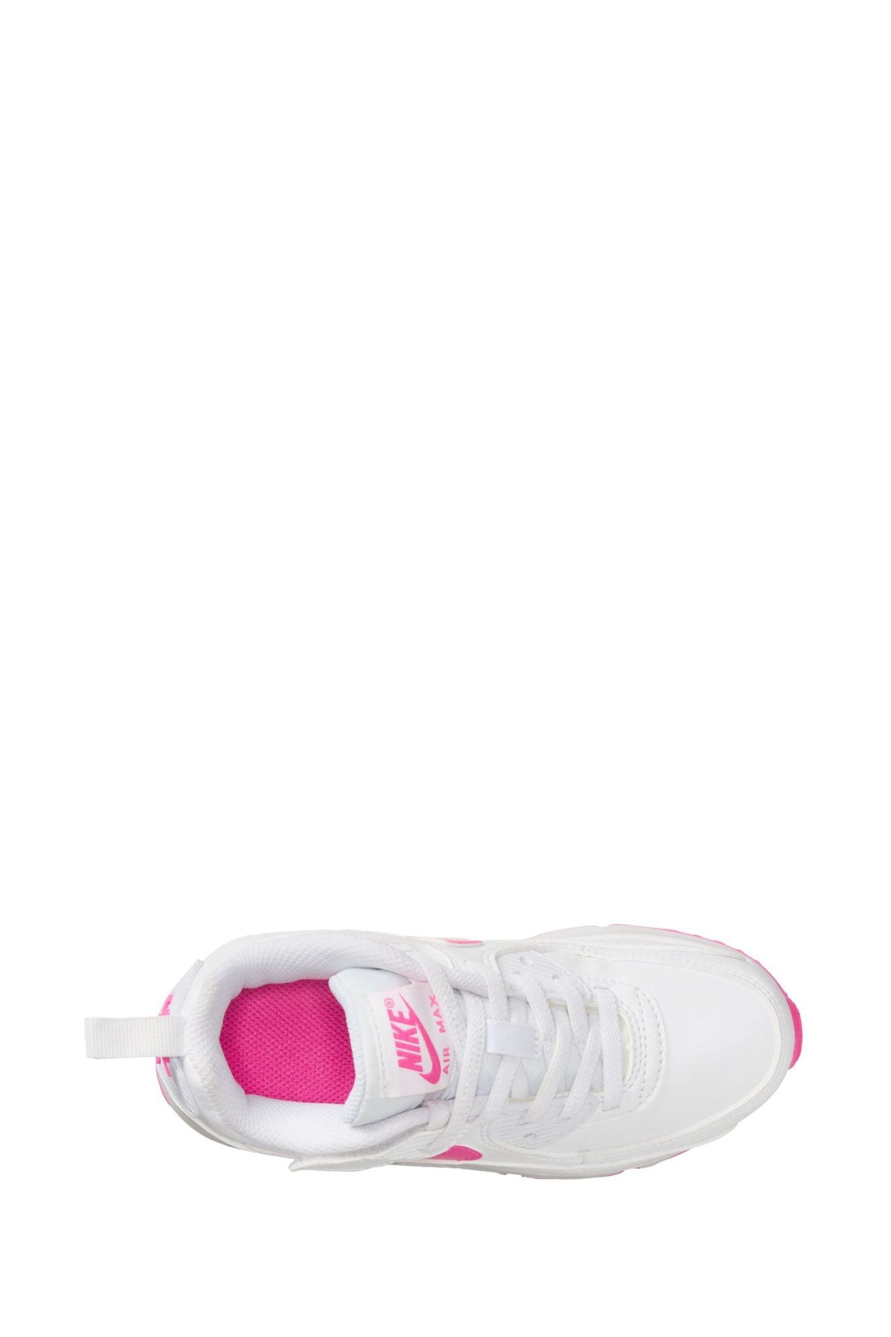 Buy Nike White Pink Junior Air Max 90 Easy On Trainers from the Next UK online shop