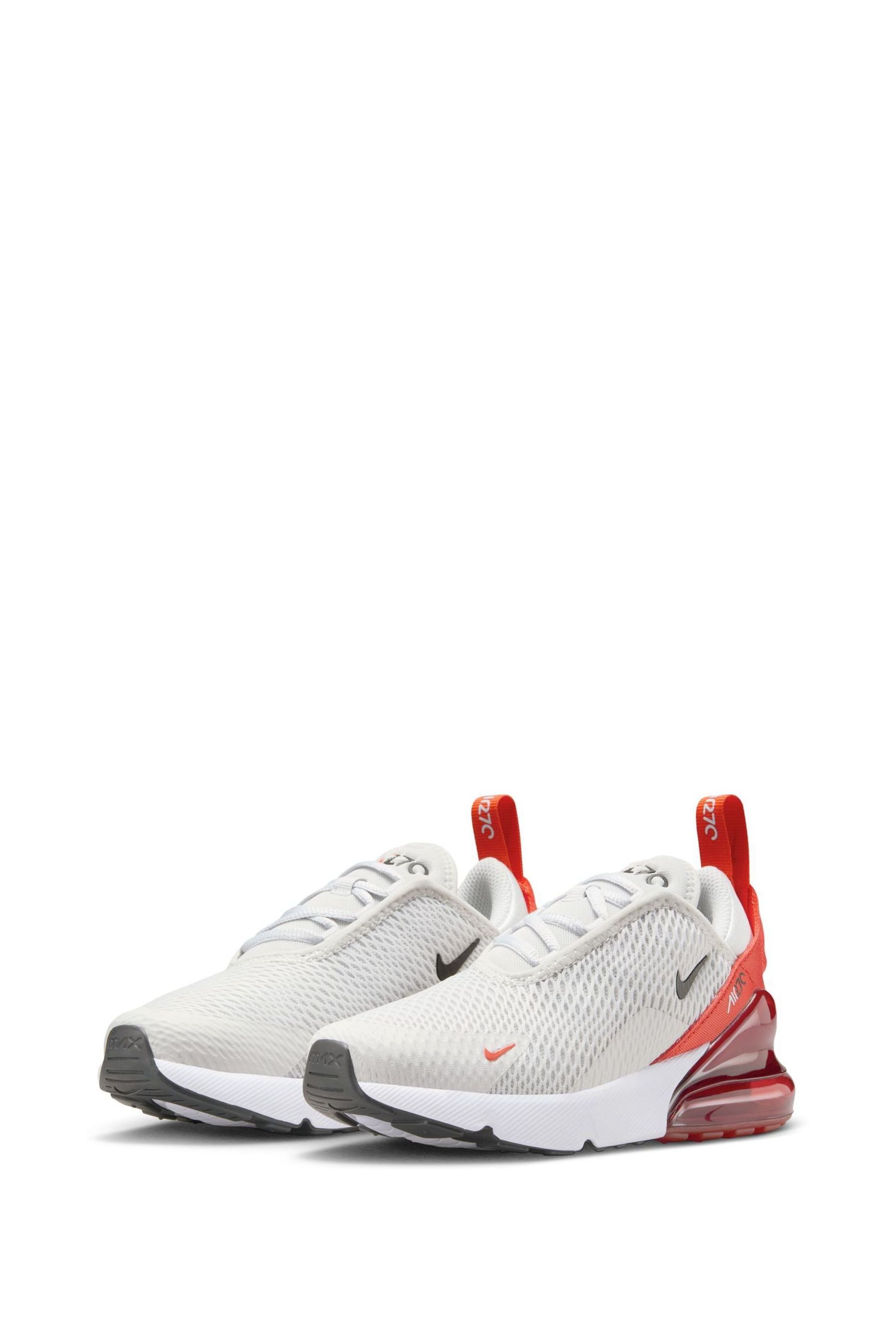 Buy Nike Orange White Air Max 270 Junior Trainers from the Next UK online shop