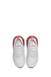 Nike Orange/White Air Max 270 Junior Trainers - Image 5 of 8