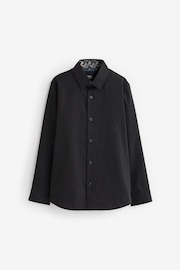 Black Long Sleeve Smart Trimmed Shirt (3-16yrs) - Image 2 of 3