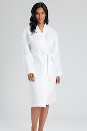 Loungeable White 100% Cotton Waffle Robe - Image 1 of 6