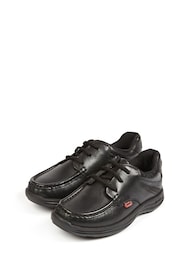 Kickers Youth Reasan Strap Leather Black Shoes - Image 1 of 4