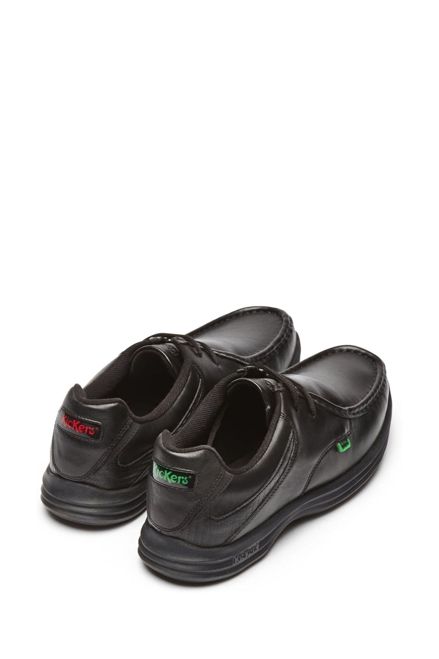 Buy Kickers Black Youth Reasan Strap Leather Shoes from Next Luxembourg