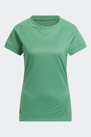 adidas Golf Green Ultimate365 Rib Mix T-Shirt - Image 8 of 8