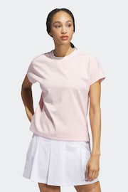 adidas Golf Pink Goto Crew T-Shirt - Image 1 of 6
