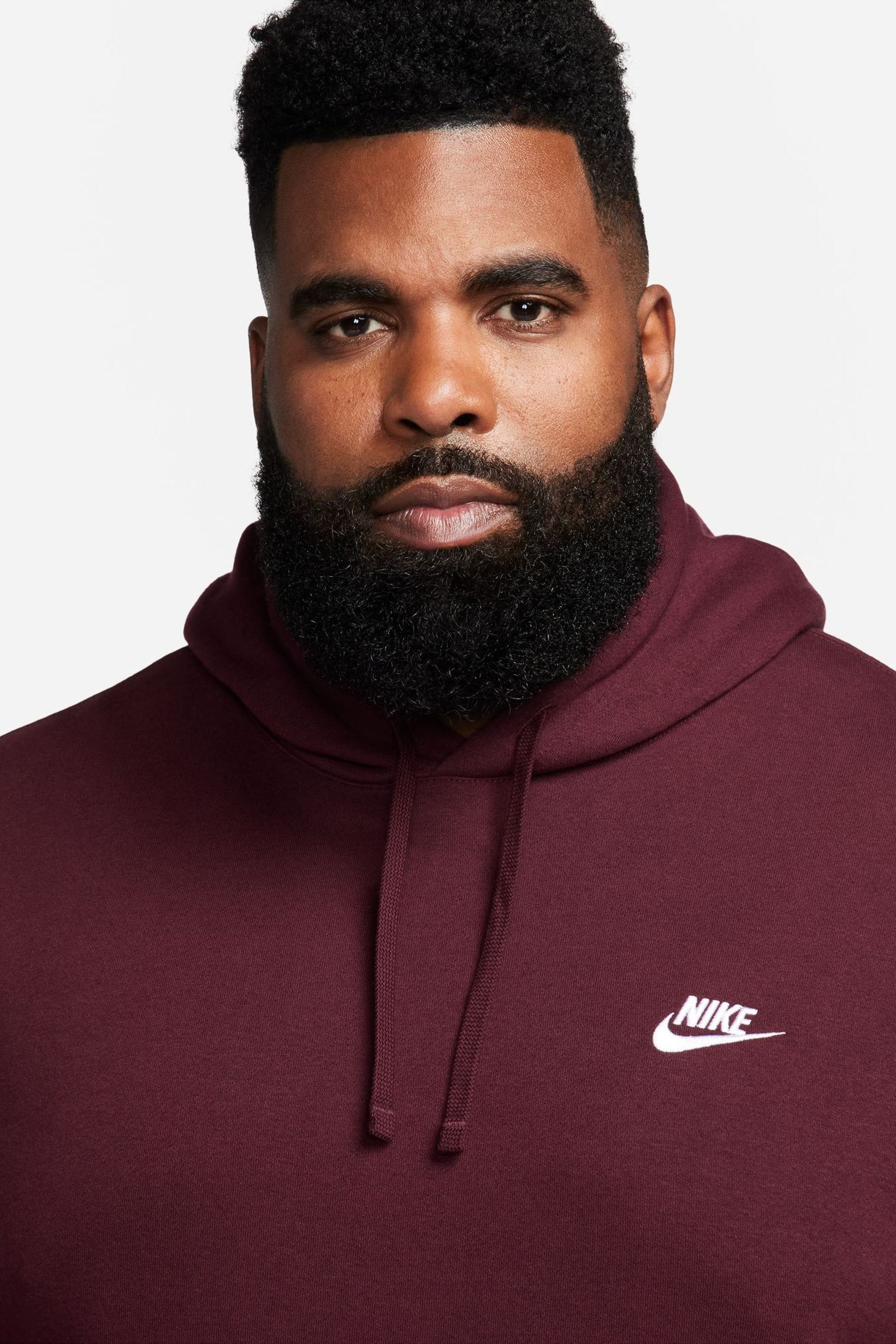 Buy Nike Maroon Red Club Pullover Hoodie from Next Luxembourg
