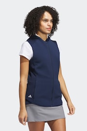 adidas Golf Navy Ultimate365 COLD.RDY Full Zip Gilet - Image 4 of 7