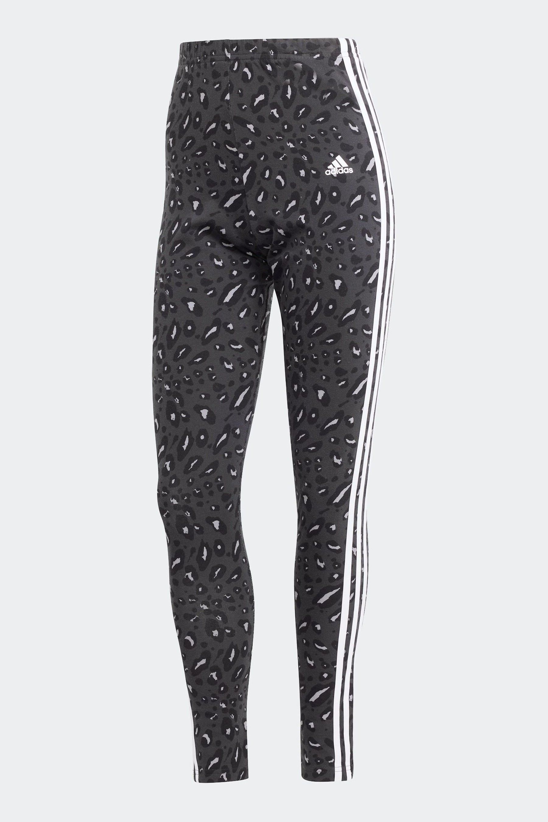 Adidas grey leopard print leggings sale