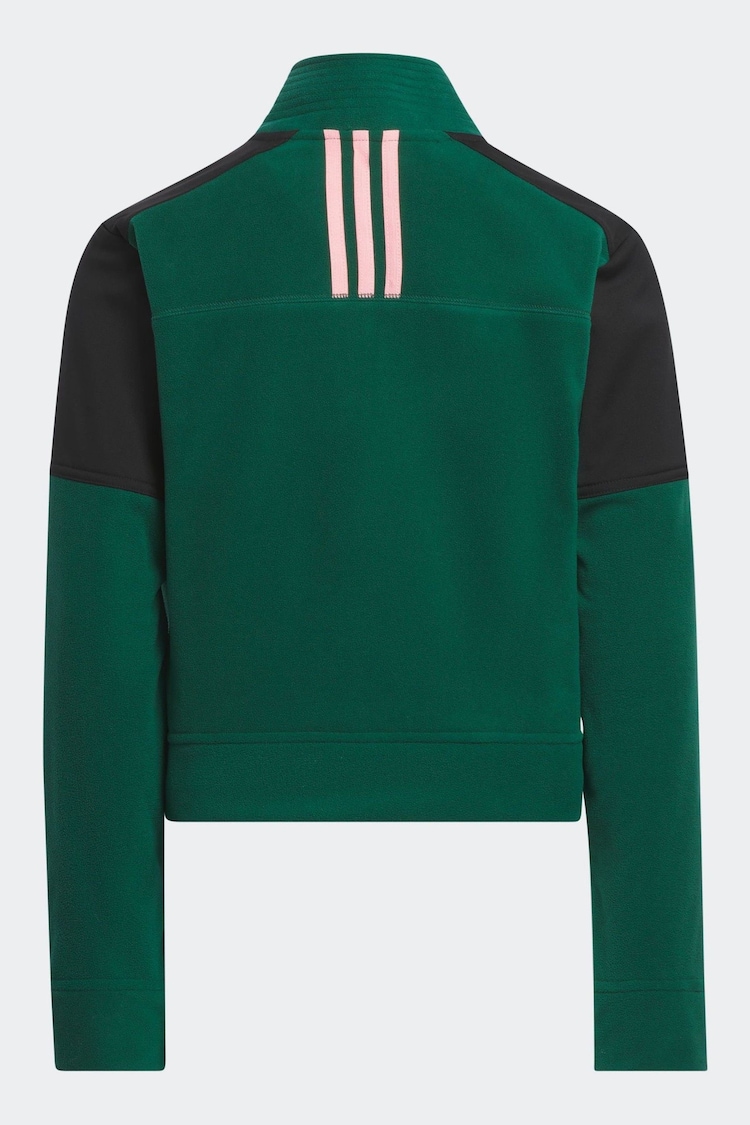 adidas Golf Green Crop 1/4 Zip Fleece - Image 2 of 5