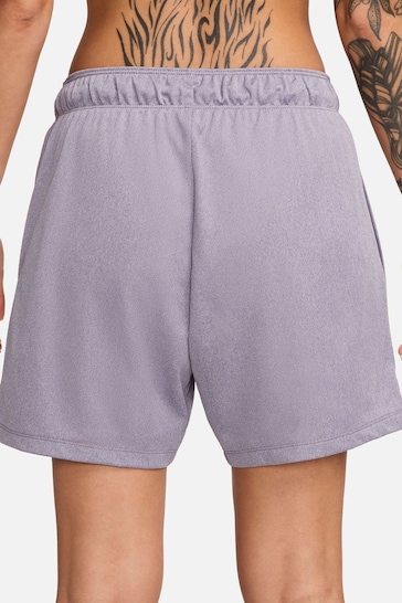 Nike Purple Dri-FIT Attack Mid Rise 5 Inch Shorts