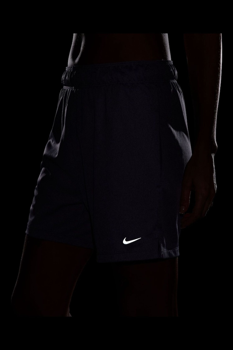 Nike Purple Dri-FIT Attack Fitness Mid Rise 5" Unlined Shorts - Image 7 of 7