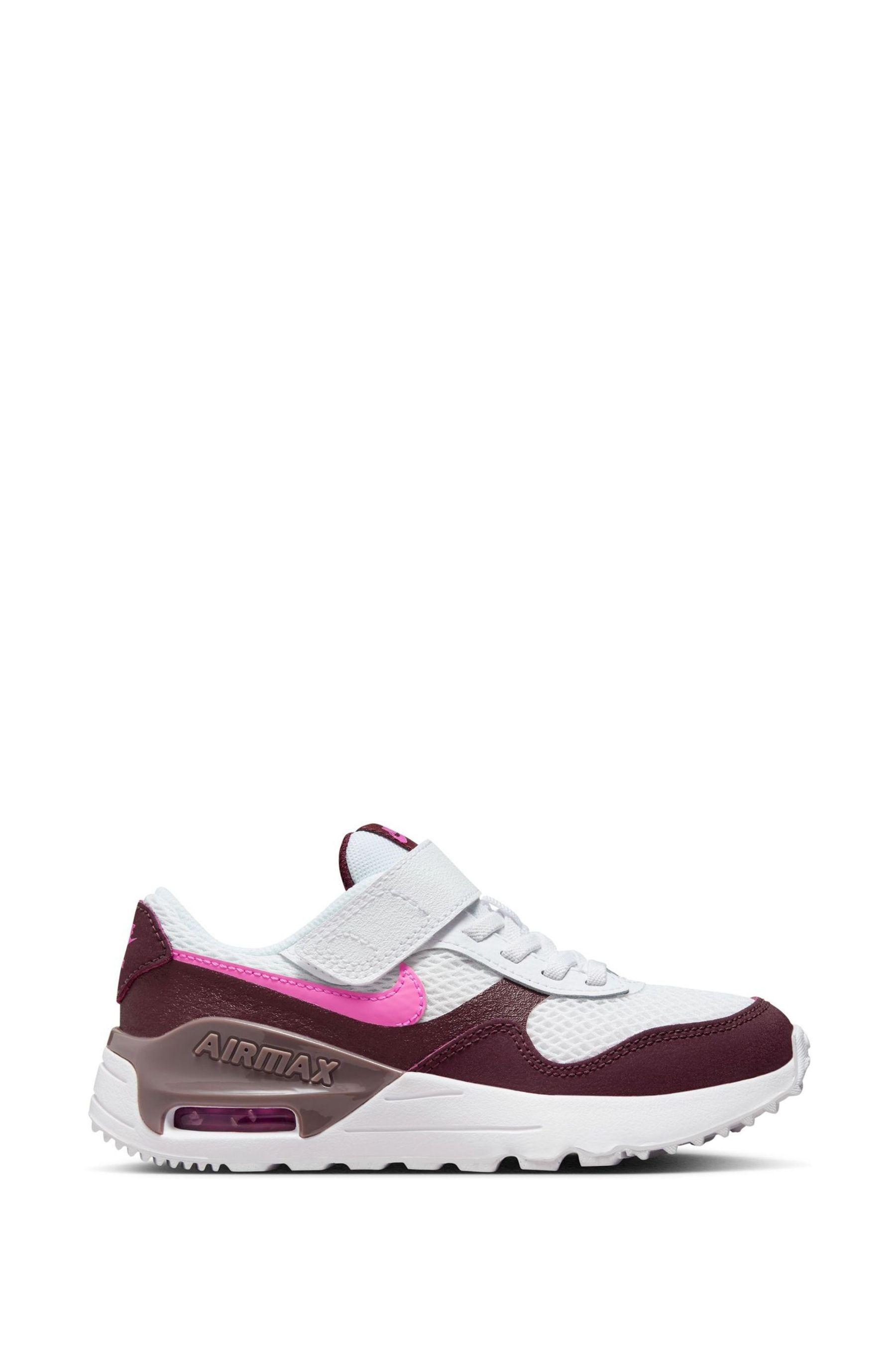 Buy Nike Burg White Junior Air Max Systm Trainers from the Next UK online shop