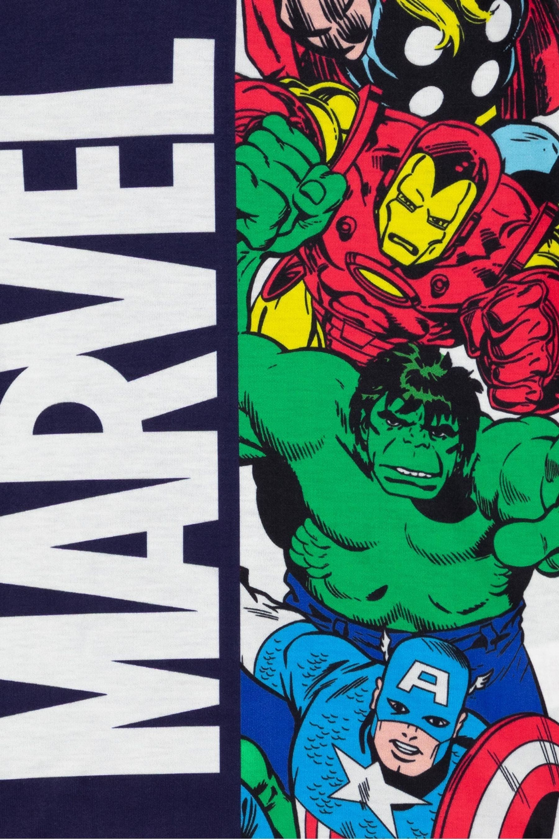Buy Vanilla Underground Blue Marvel Boys Short Pyjamas from the