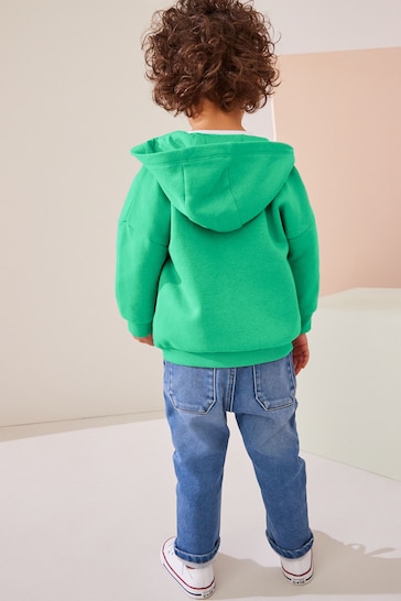 Green Zip Through Hoodie (3mths-7yrs)