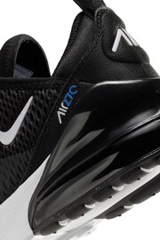 Nike White/Black Air Max 270 Junior Trainers - Image 9 of 10