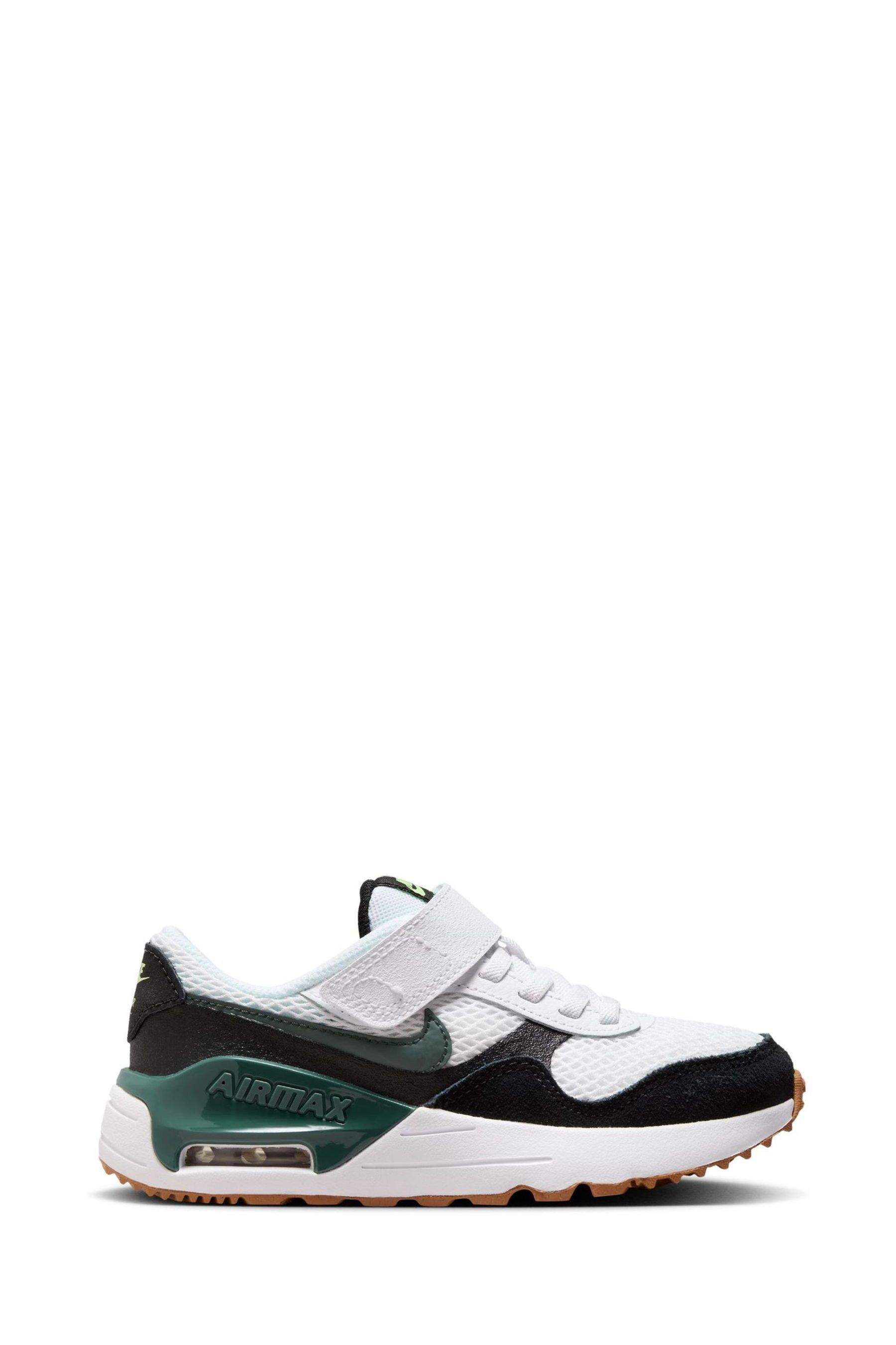 Buy Nike Green White Junior Air Max Systm Trainers from Next Luxembourg