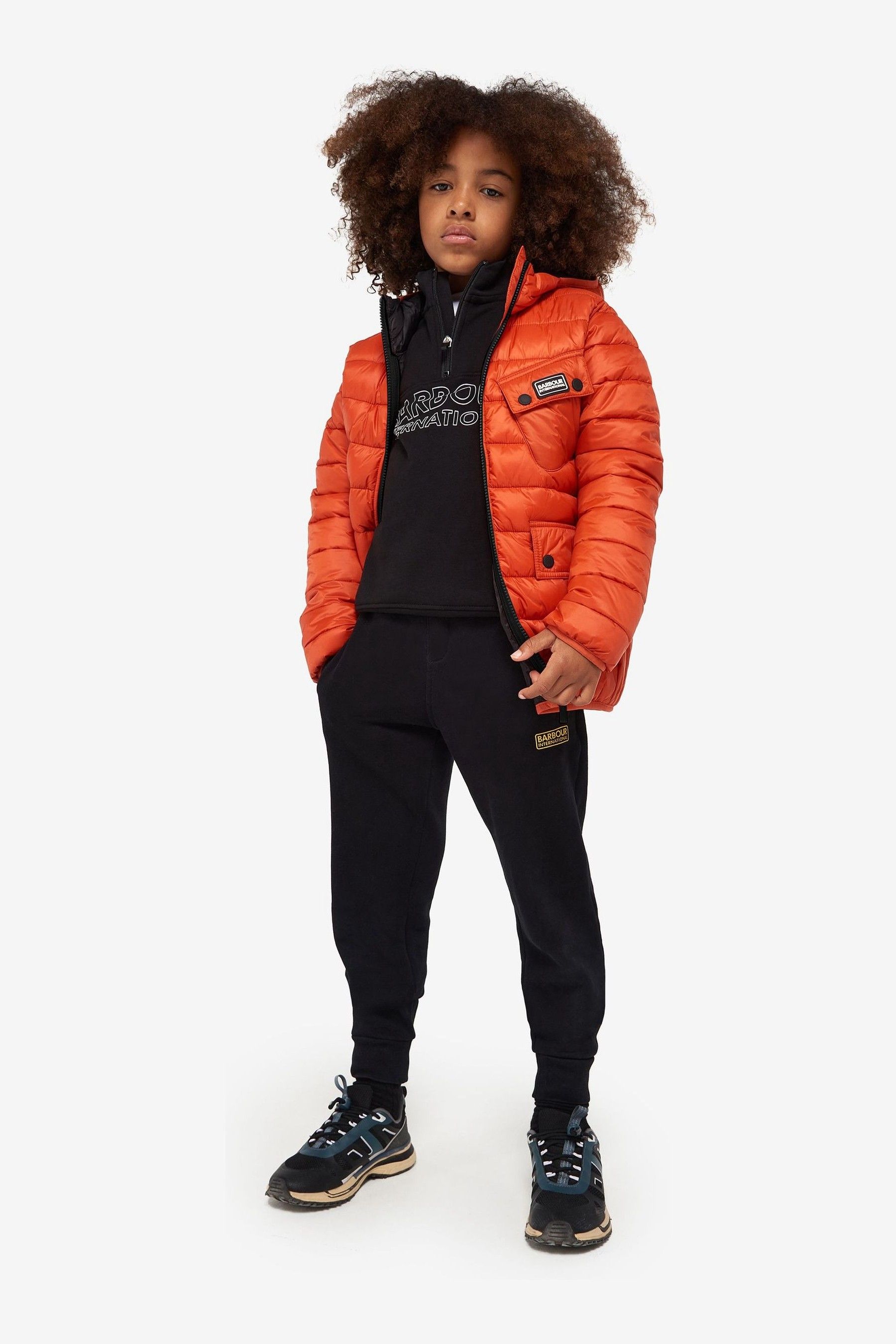 Barbour international on sale kids Orange