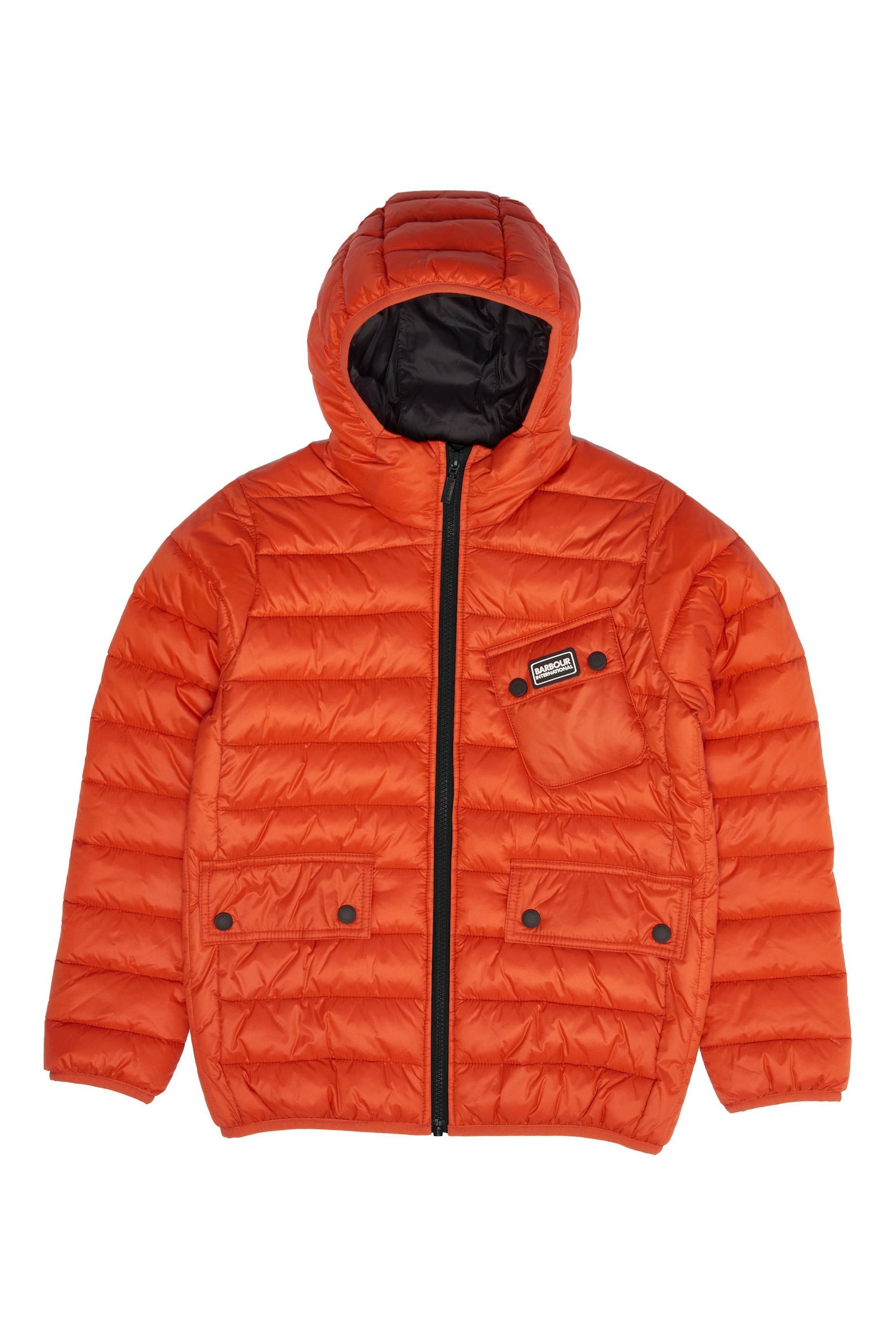 Barbour International Boys Orange Ouston Jacket