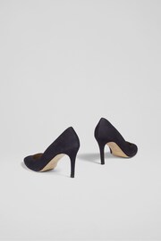 LK Bennett Floret Suede Pointed Toe Courts - Image 3 of 5