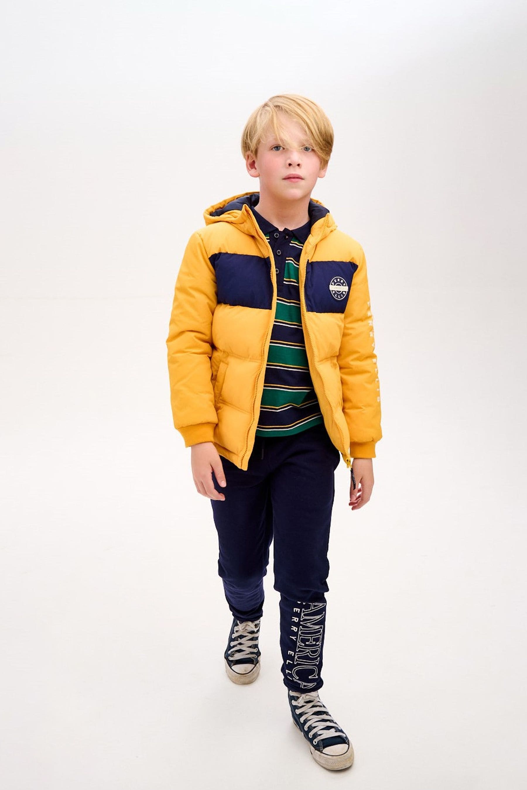 Buy Perry Ellis America Boys Yellow Puffer Jacket from Next Lithuania