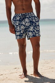 Navy Seersucker Premium Swim Shorts - Image 3 of 11