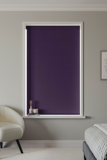 Grape Purple Glow Made to Measure Blackout Roller Blind
