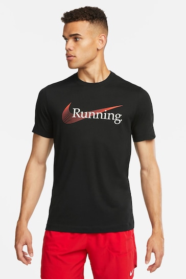 Nike Black Dri-FIT Running T-Shirt