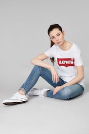 Levi's® White The Perfect 100% Cotton T-Shirt - Image 3 of 6