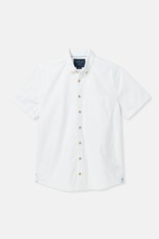 Joules Oxford White Short Sleeve Classic Fit Shirt - Image 7 of 7