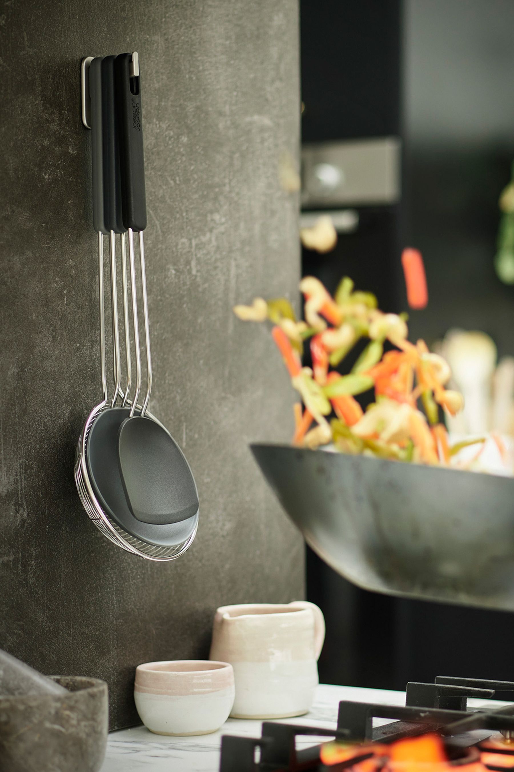 Buy Joseph Joseph Black Nest Fusion 3pc Wok Utensil Set from the