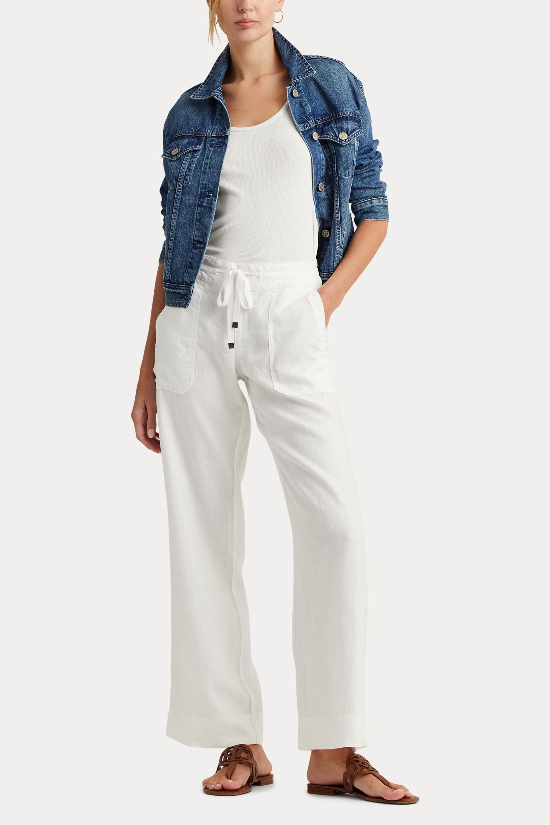 Women's ralph lauren linen pants 2025