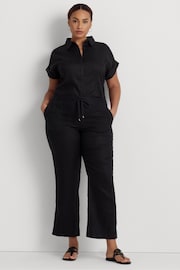 Lauren Ralph Lauren Curve Linen Drawstring Trousers - Image 3 of 8