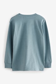 Blue Long Sleeve Cosy T-Shirts 4 Pack (3-16yrs) - Image 6 of 8