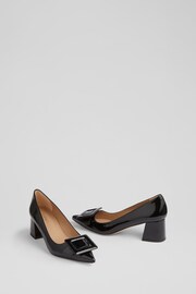 LK Bennett Tia Patent Buckle Detail Court Shoes - Image 3 of 4