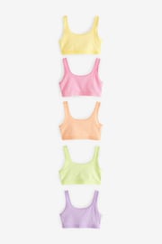 Multi Pastel Scoop Crop Top 5 Pack (5-16yrs) - Image 1 of 8