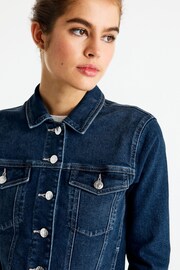 Dark Blue Wash Denim Jacket - Image 5 of 7