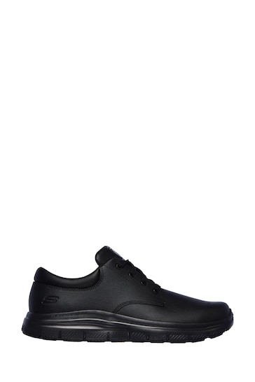 Skechers Black Flex Advantage Fourche Slip Resistant Work Mens Shoes