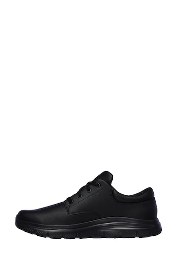 Skechers Black Flex Advantage Fourche Slip Resistant Work Mens Shoes