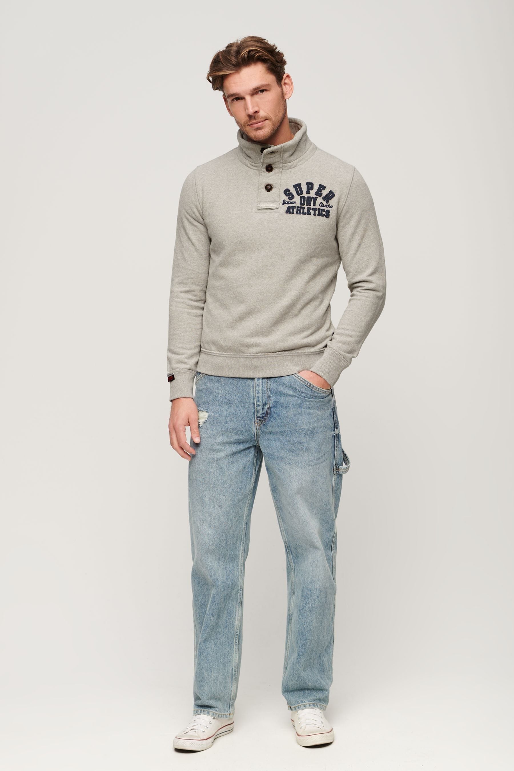 Superdry henley jumper cheap