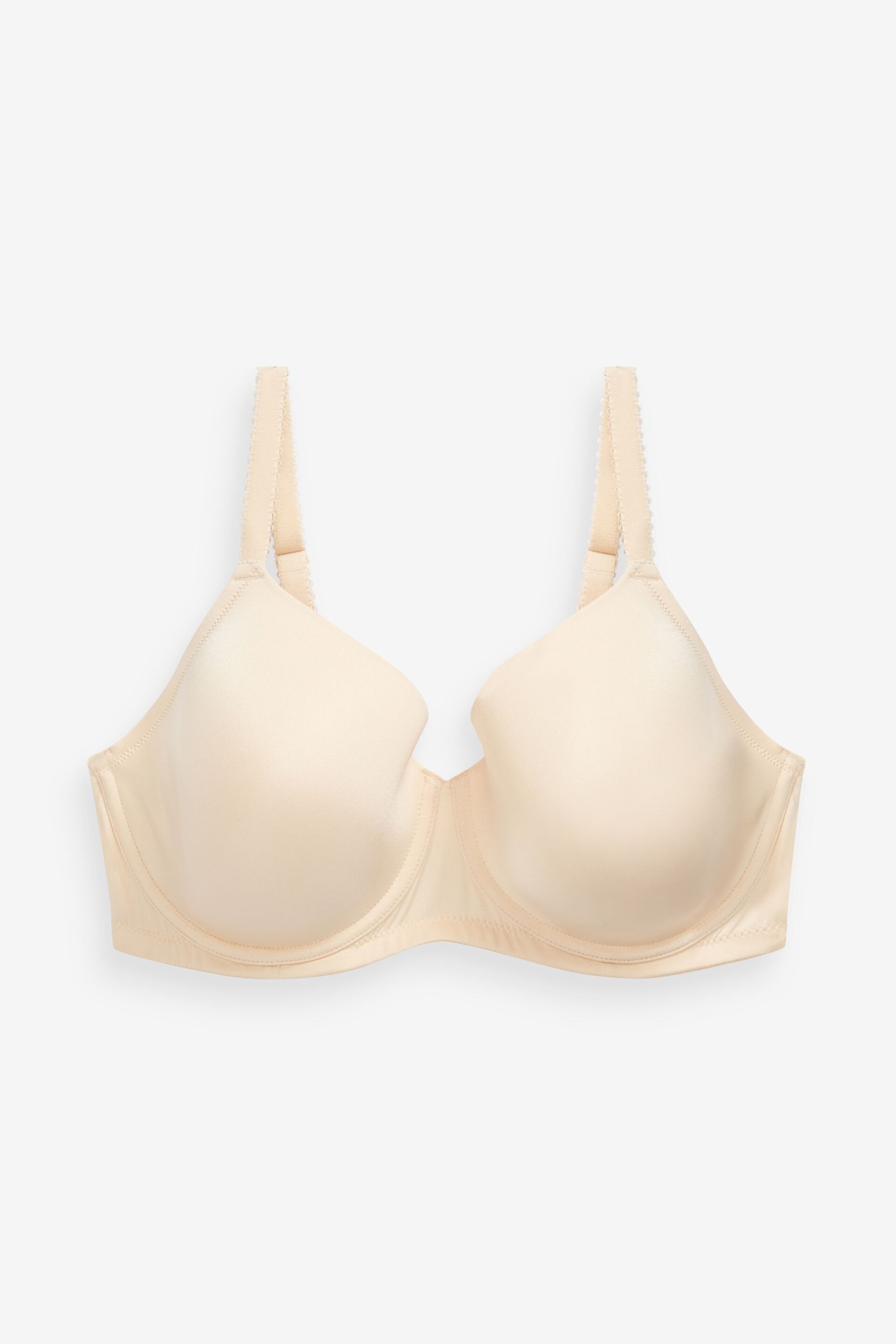 Black/White/Nude DD+ Pad Full Cup Smoothing T-Shirt Bras 3 Pack - Image 8 of 10