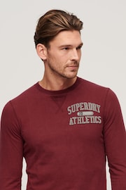 Superdry 100% Cotton Vintage Athletic Chest Long Sleeve T-Shirt - 圖片 3，共 6