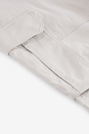 Light Stone Straight Fit Cotton Stretch Cargo Trousers - Image 10 of 12