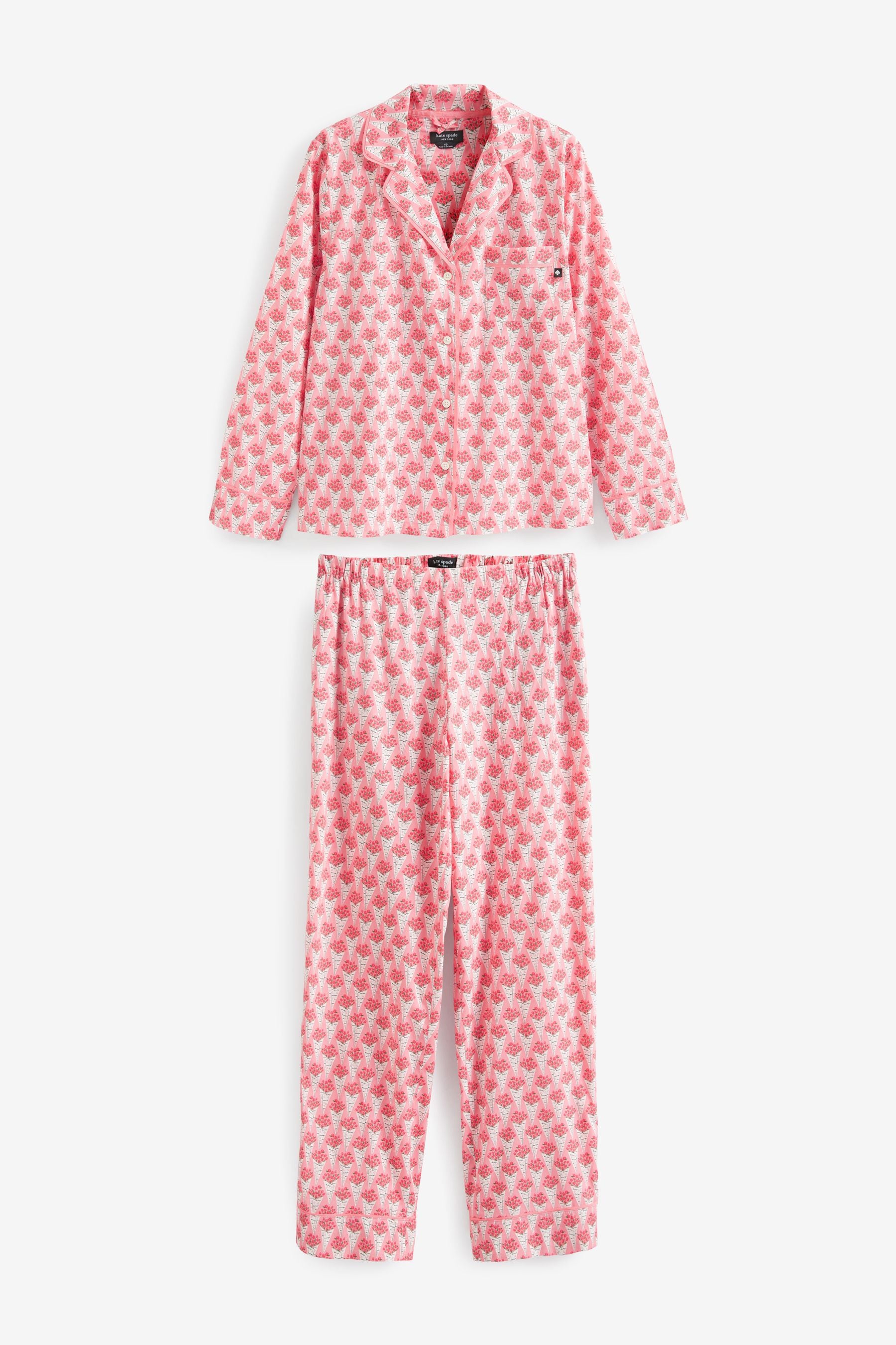 Buy kate spade new york Pink Cotton Flower Print Pyjamas Set from Next Belgium