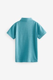 Blue Short Sleeve Polo Shirt (3mths-7yrs) - Image 5 of 6