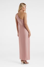 Forever New Pink Melissa One Shoulder Satin Dress - Image 2 of 4