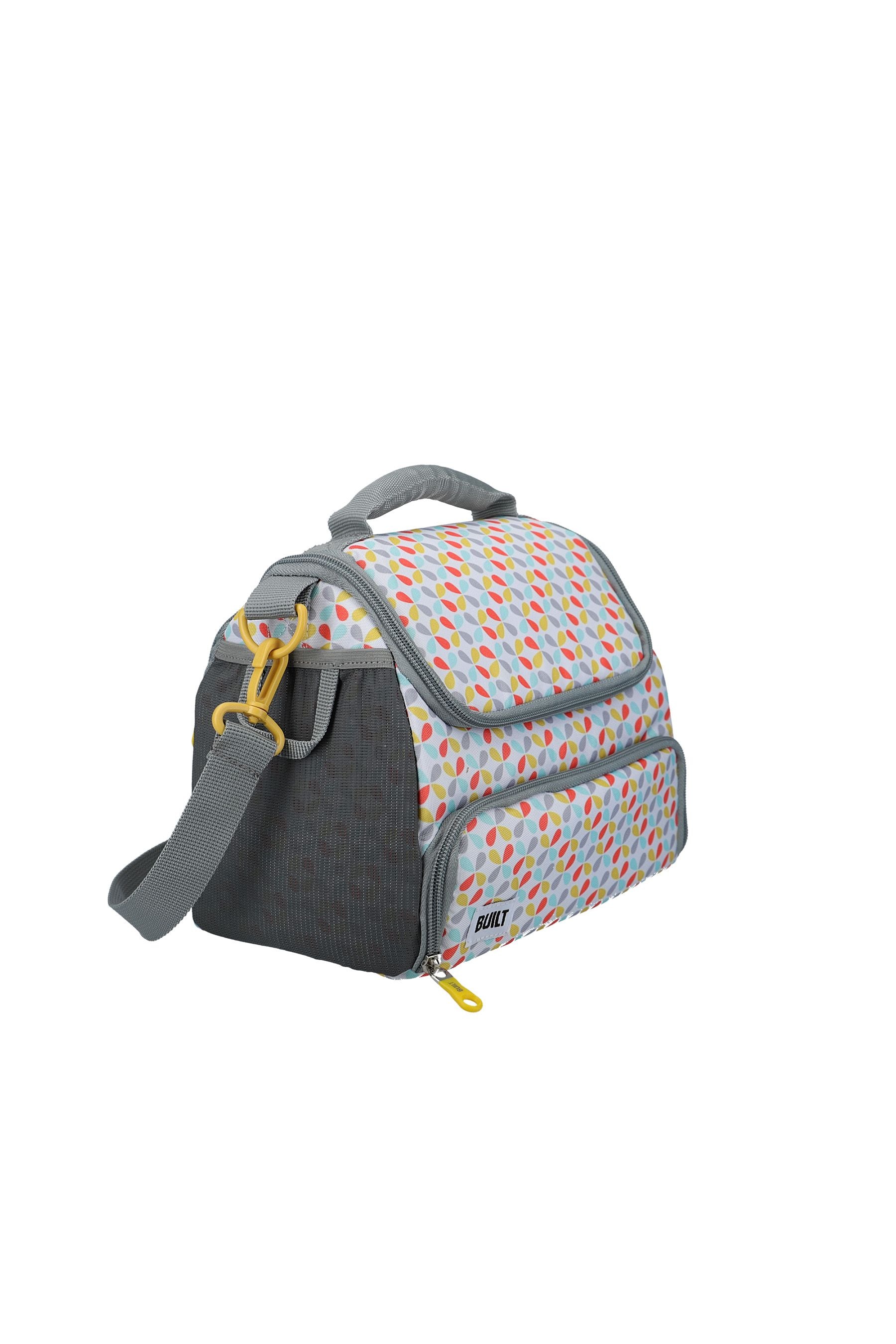 Backpack with built top in lunch box