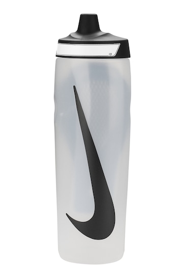Nike White Refuel Grip Water Bottle 710ml