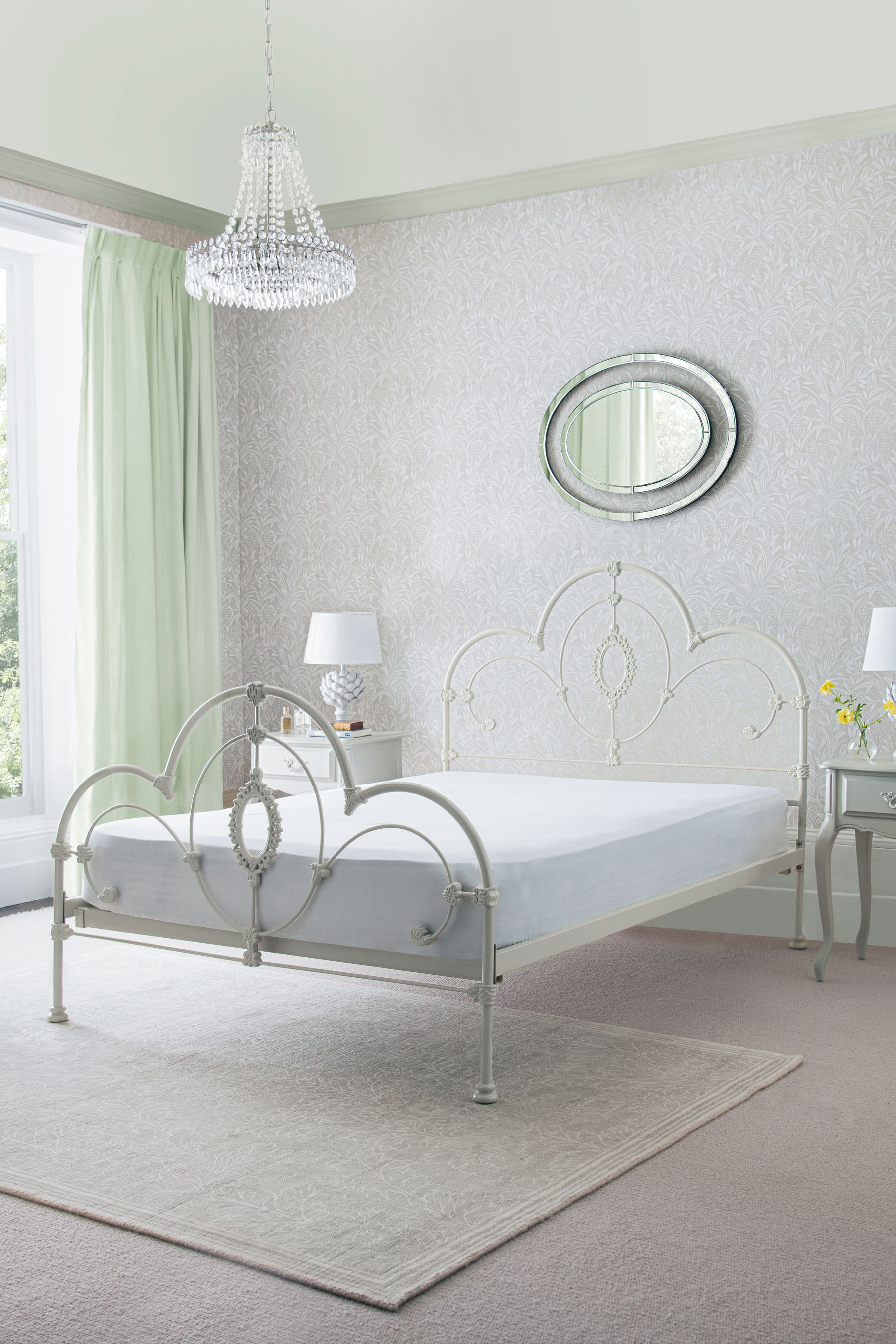 Buy Laura Ashley Ivory Somerset Metal Bed Frame from the Next UK