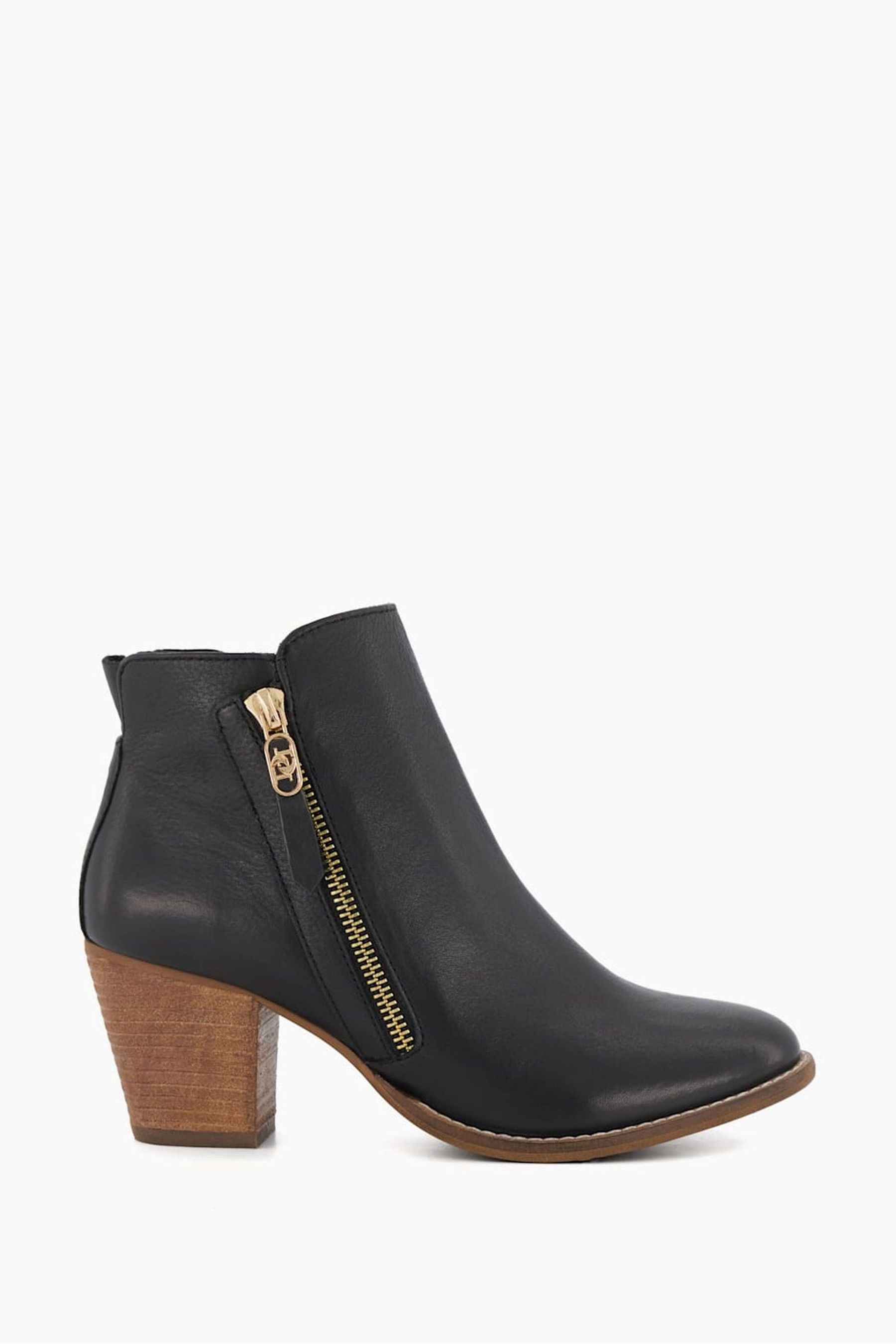 Buy Dune London Black Zip Up Paicey Ankle Boots from Next Luxembourg